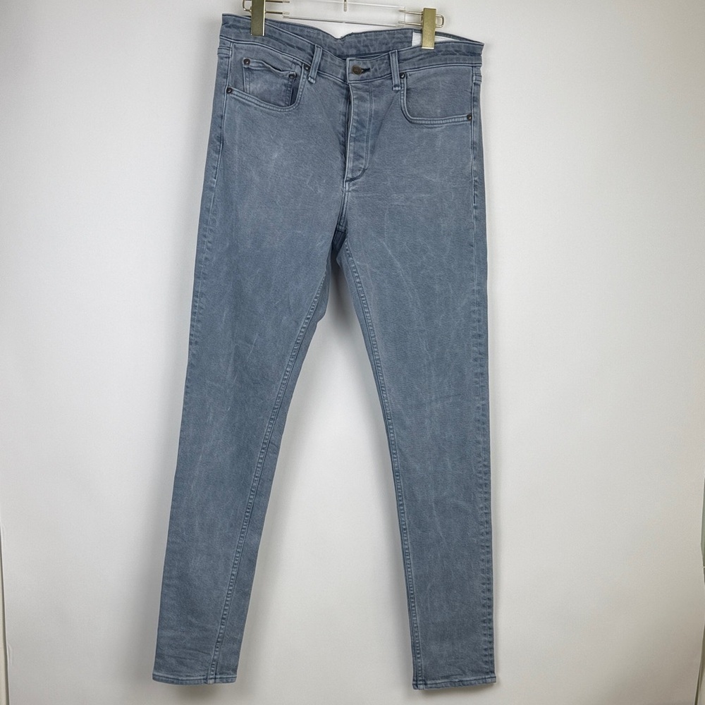 Rag & Bone Men's Jeans Fit 1 Skinny Cotton Blend Denim Size 33 Sausalito Blue
